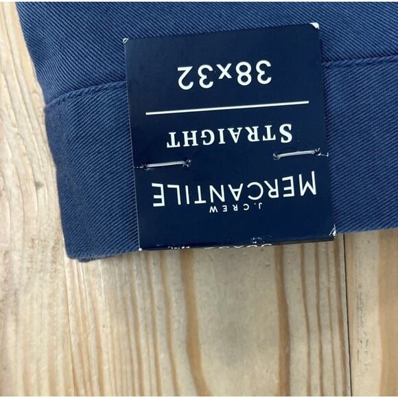 J.Crew Mens 38x32 Navy Blue Mercantile Flex Straight Leg Chino Pants NWT - Picture 5 of 7
